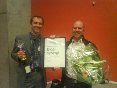 Stefan og Jens Ulrik modtager Mediernes Internetpris 2008