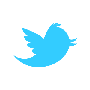Blå Twitter fugl